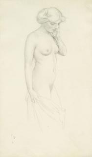 Félix Vallotton - Nu sur fond de Feuillage.