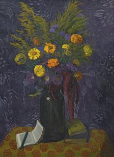 Félix Vallotton - Œillets D\'Inde Et Gerbes D\'Or, 1925