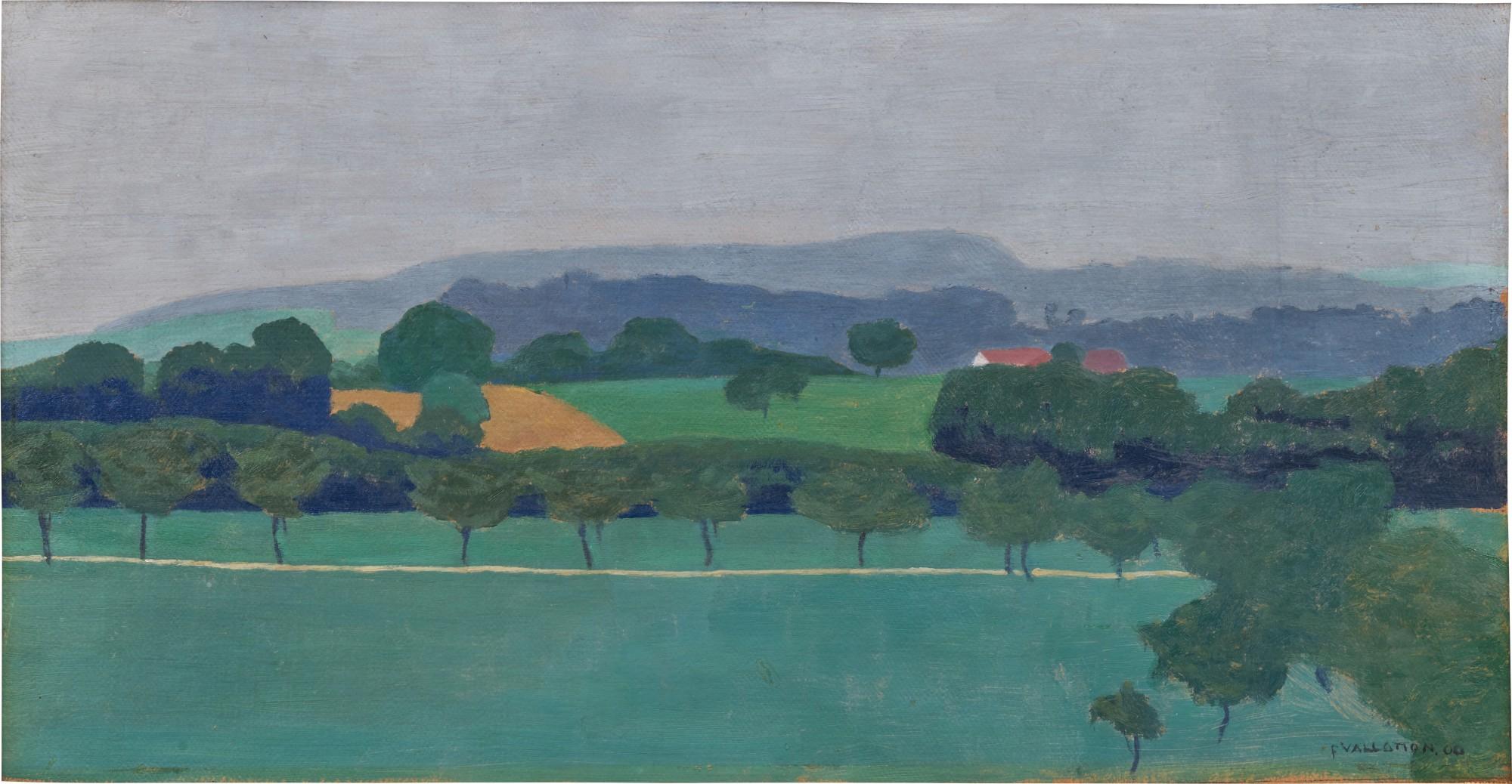 Félix Vallotton - Paysage vaudois, Romanel, 1900