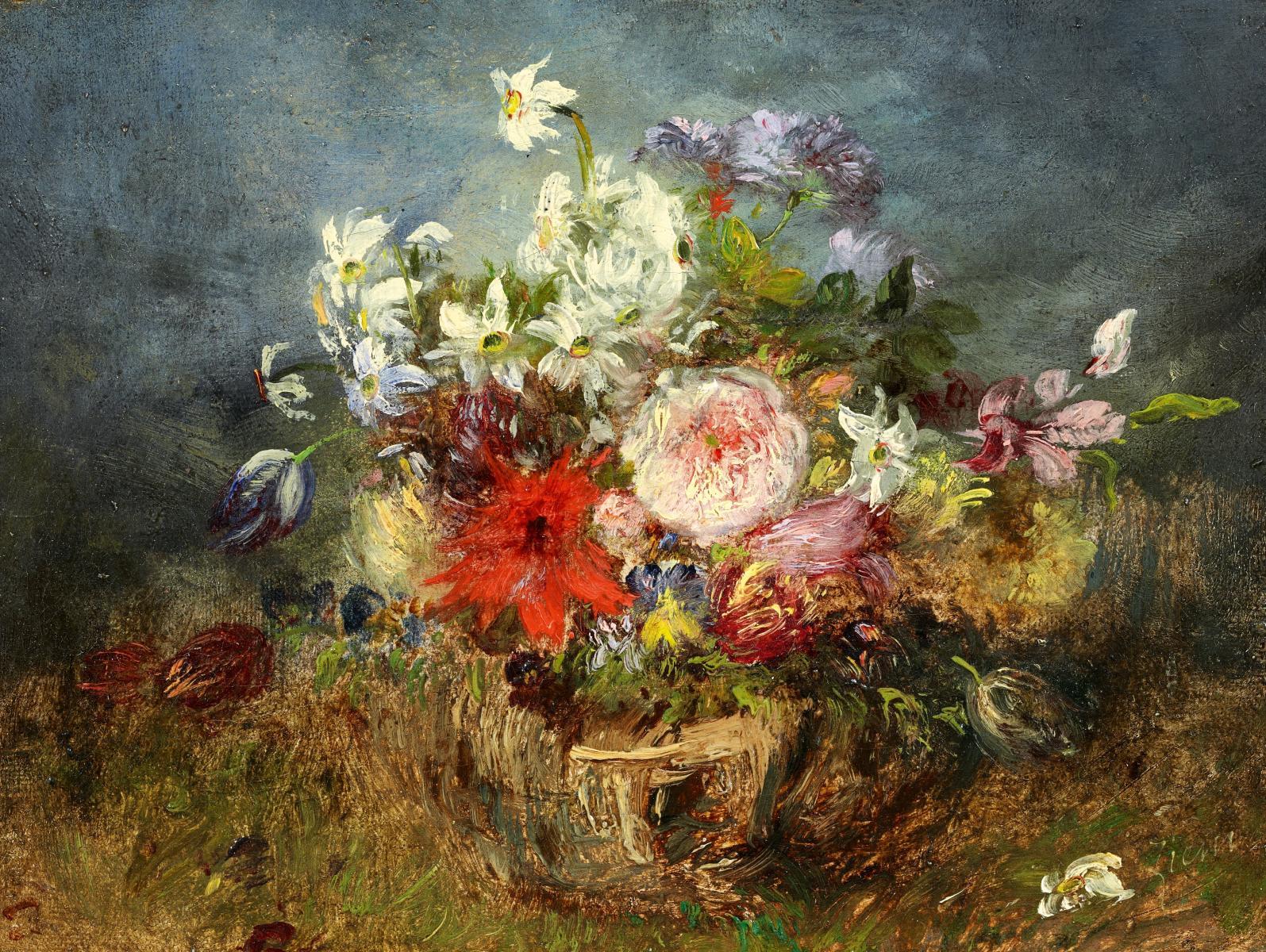Félix Ziem - Bouquet de fleurs