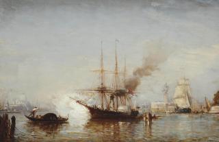 Félix Ziem - Coup de canon à Venise