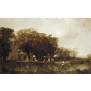 Félix Ziem - Farm In Holland