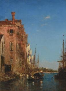 Félix Ziem - French Gondole À Venise