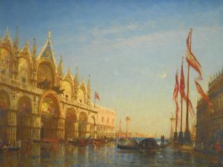 Félix Ziem - French inondations Sur La Place Saint Marc, Venise