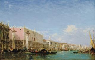Félix Ziem - French le Quai Des Esclaves, Venise