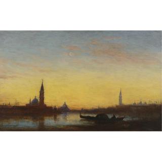 Félix Ziem - French San Giorgio At Sunset