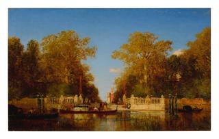 Félix Ziem - Gondoles Devant Le Jardin Français