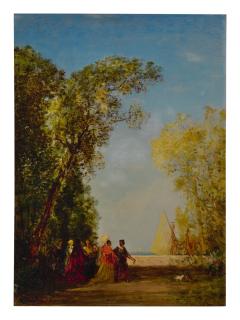 Félix Ziem - Intérieur D\'Un Jardin À Venise