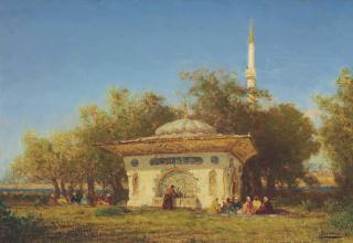 Félix Ziem - La fontaine d’Amurat environs de Constantinople