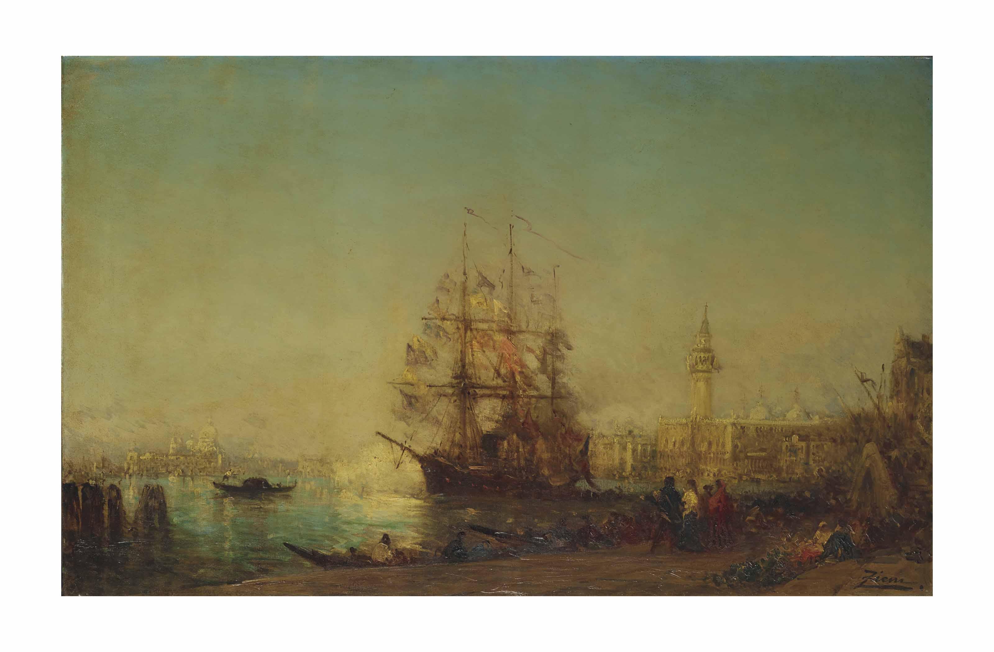 Félix Ziem - Le Coup de canon