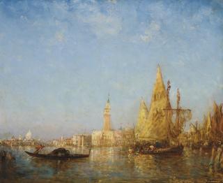 Felix Ziem - L\'entrée du Grand Canal