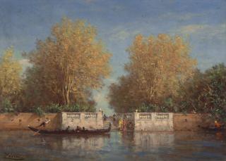 Félix Ziem - Les jardins français