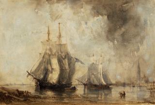 Félix Ziem - L\'Escaut à Anvers