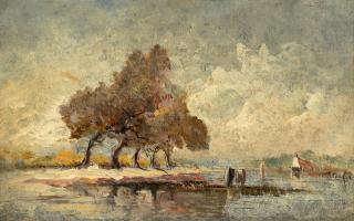 Félix Ziem - Seestück bei Ebbe