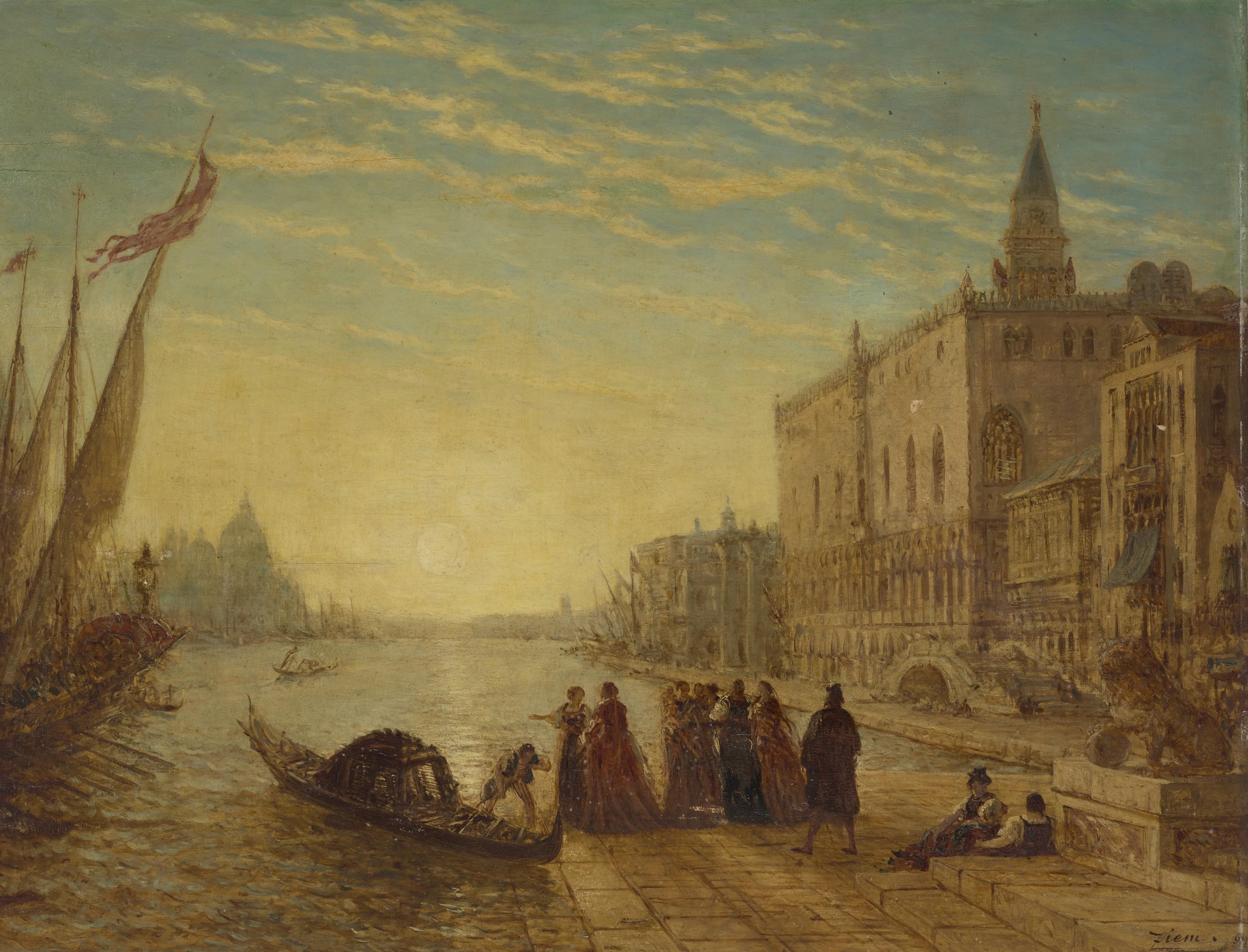 Félix Ziem - Venise, quai des Esclavons