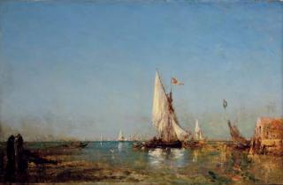 Félix Ziem - Venise, voilier sur la Lagune (Sailing boat on the lagoon, Venice)