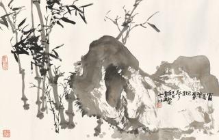 Feng Dazhong - Bamboo and Rock