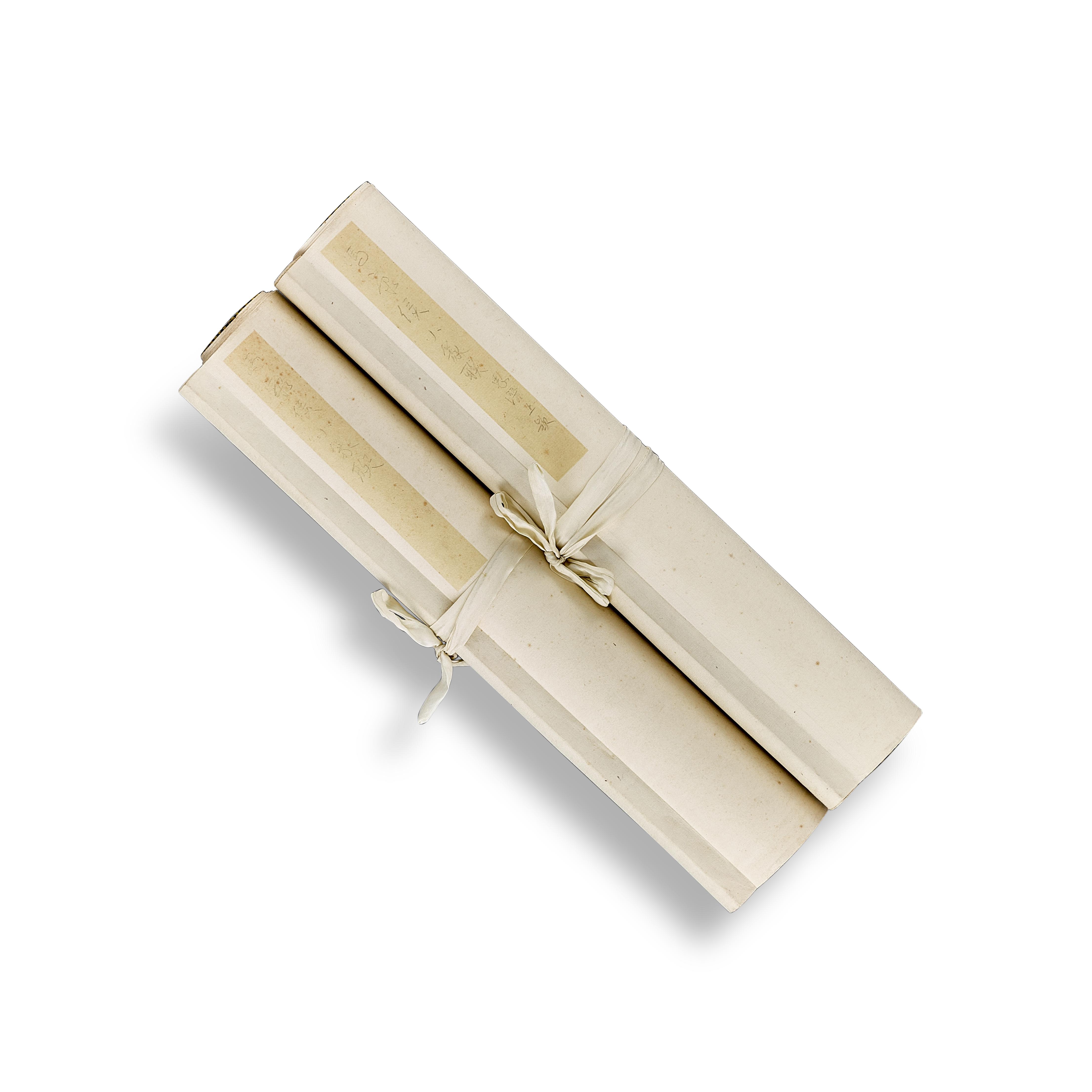 Feng Kanghou - Calligraphy Couplet in Zhuanshu