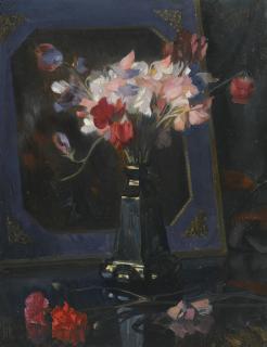 Feodor Ivanovich Zakharov - Still Life With Sweet Peas