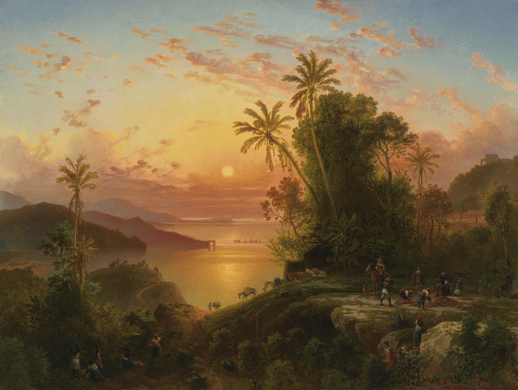 Ferdinand Bellermann - Costa De La Guaira A La Caida Del Sol