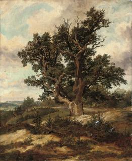 Ferdinand Bellermann - Tree on a mountain pass