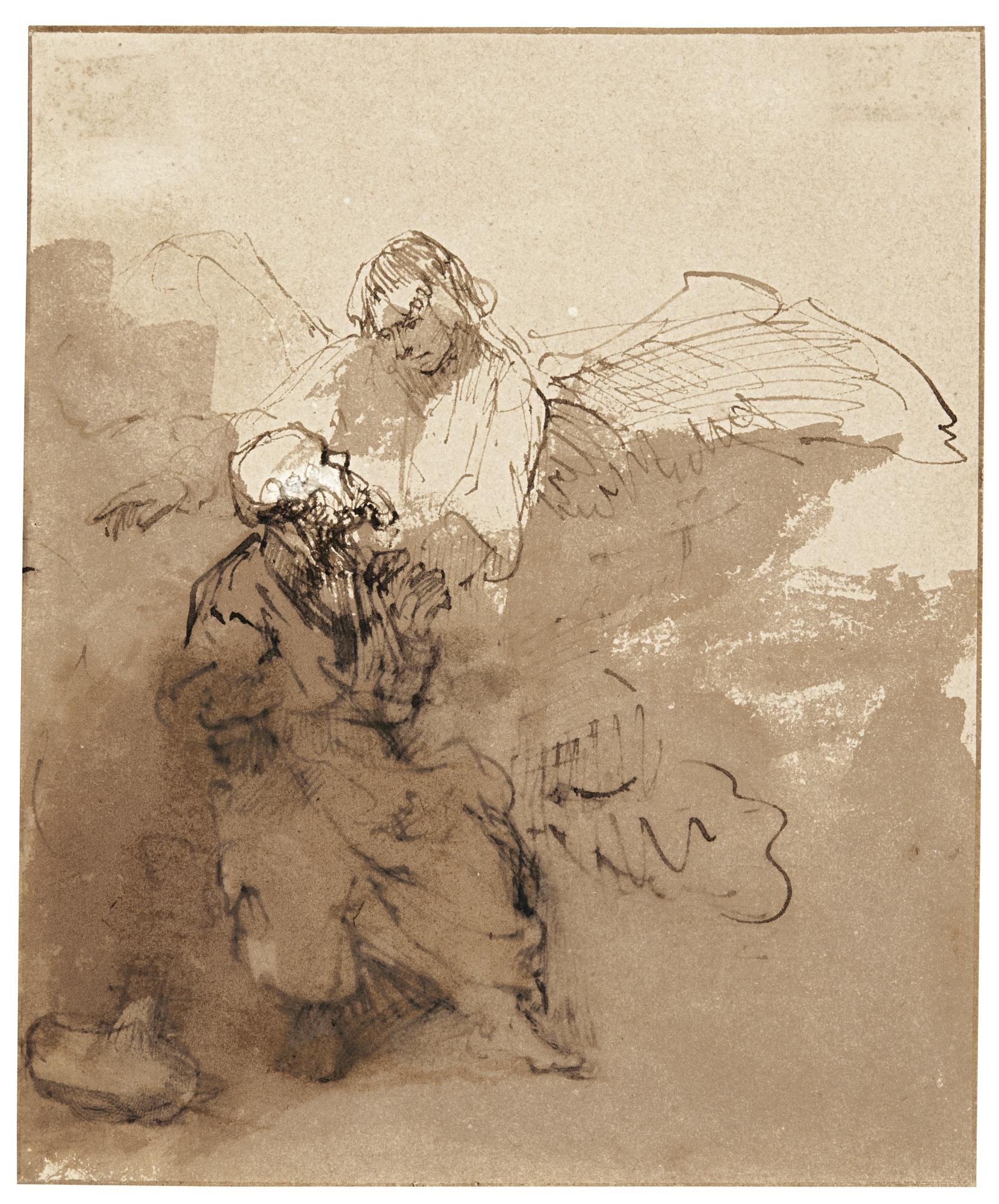 Ferdinand Bol - An Angel Appearing To An Old Man