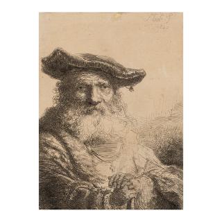 Ferdinand Bol - Old Man with a Flowing Beard and Velvet Cap