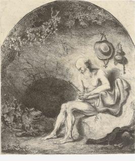 Ferdinand Bol - Saint Jerome in a Cave (Holl. 3)