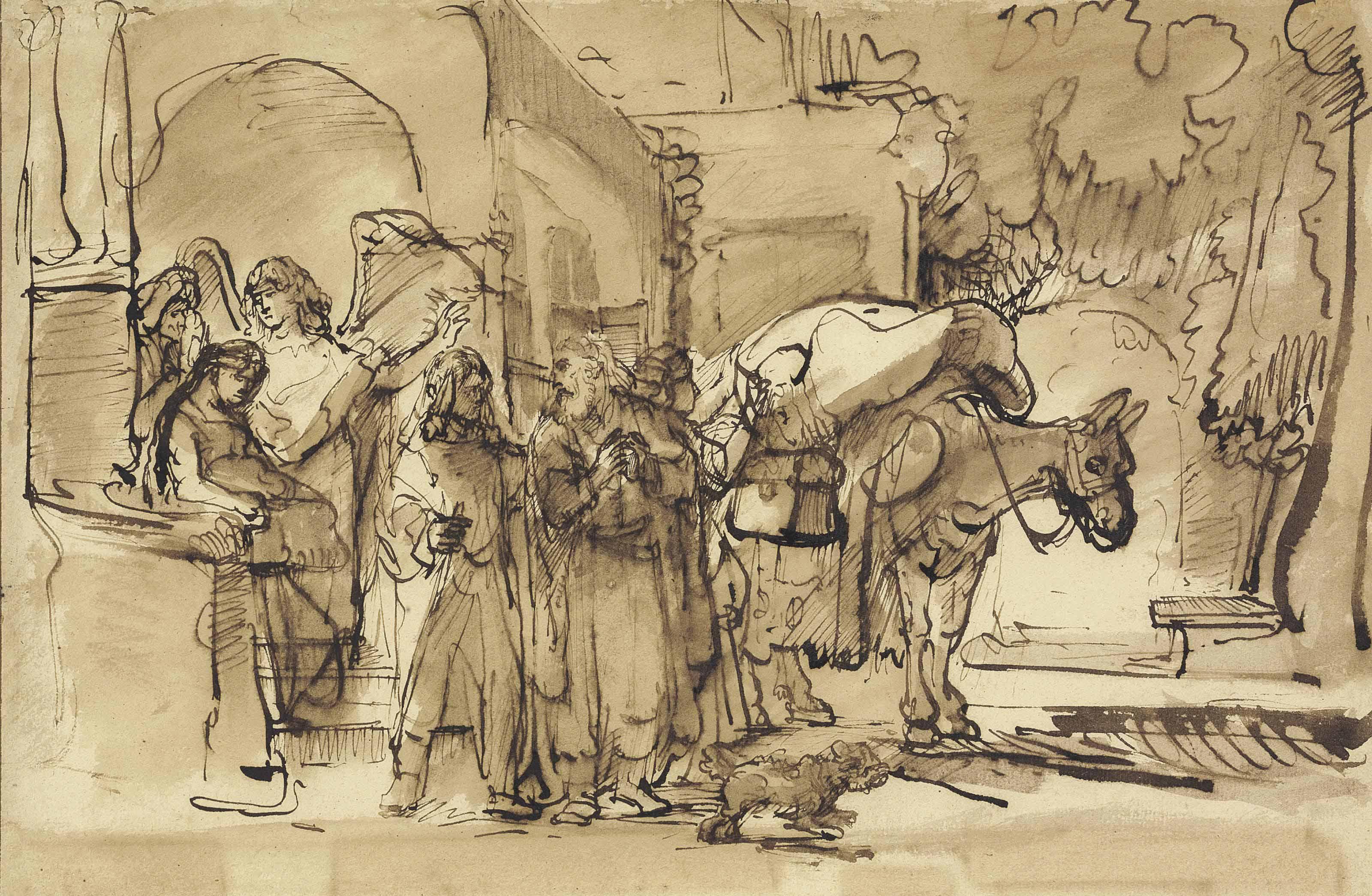 Ferdinand Bol - The Departure Of The Young Tobias