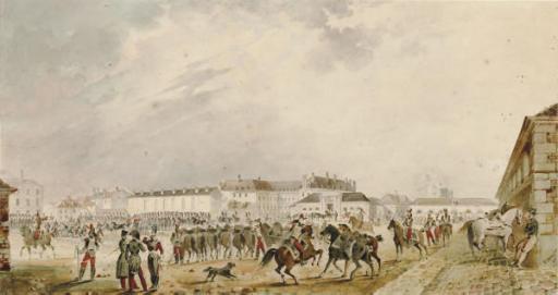 Ferdinand Bourjof - Calvary Gathered On A Square