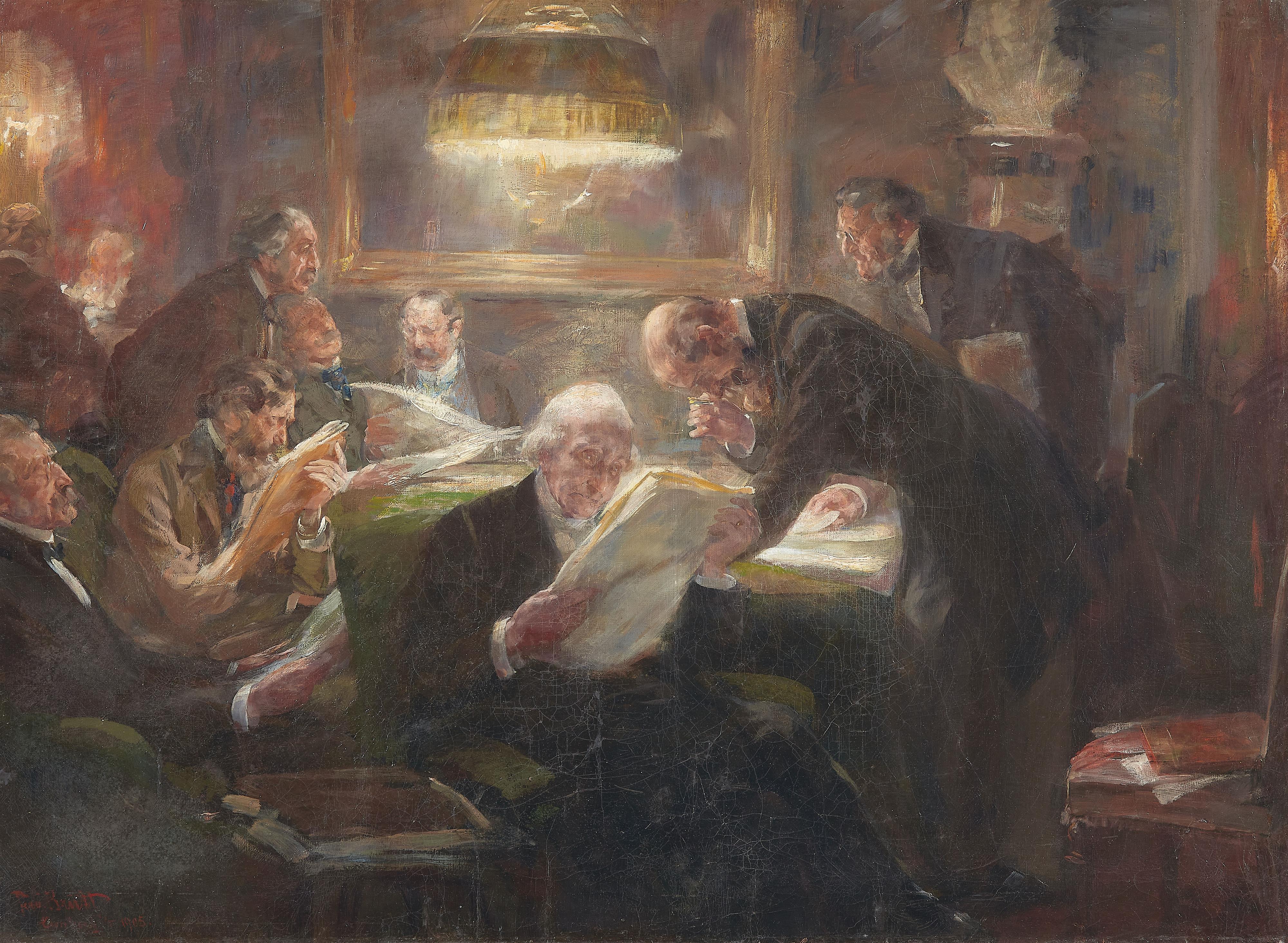 Ferdinand Brütt - Das Lesekabinett