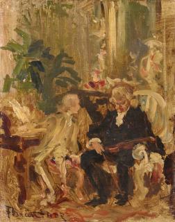 Ferdinand Brütt - Der alte Geiger