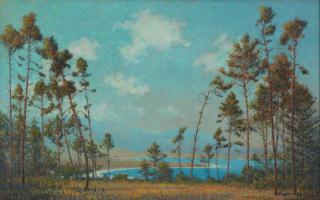 Ferdinand Burgdorff - Lakeside Landscape