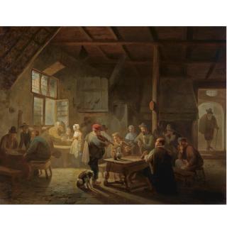 Ferdinand de Braekeleer - Belgian A Busy Tavern