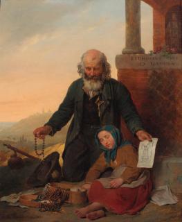 Ferdinand De Braekeleer - The rosary seller, Loreto