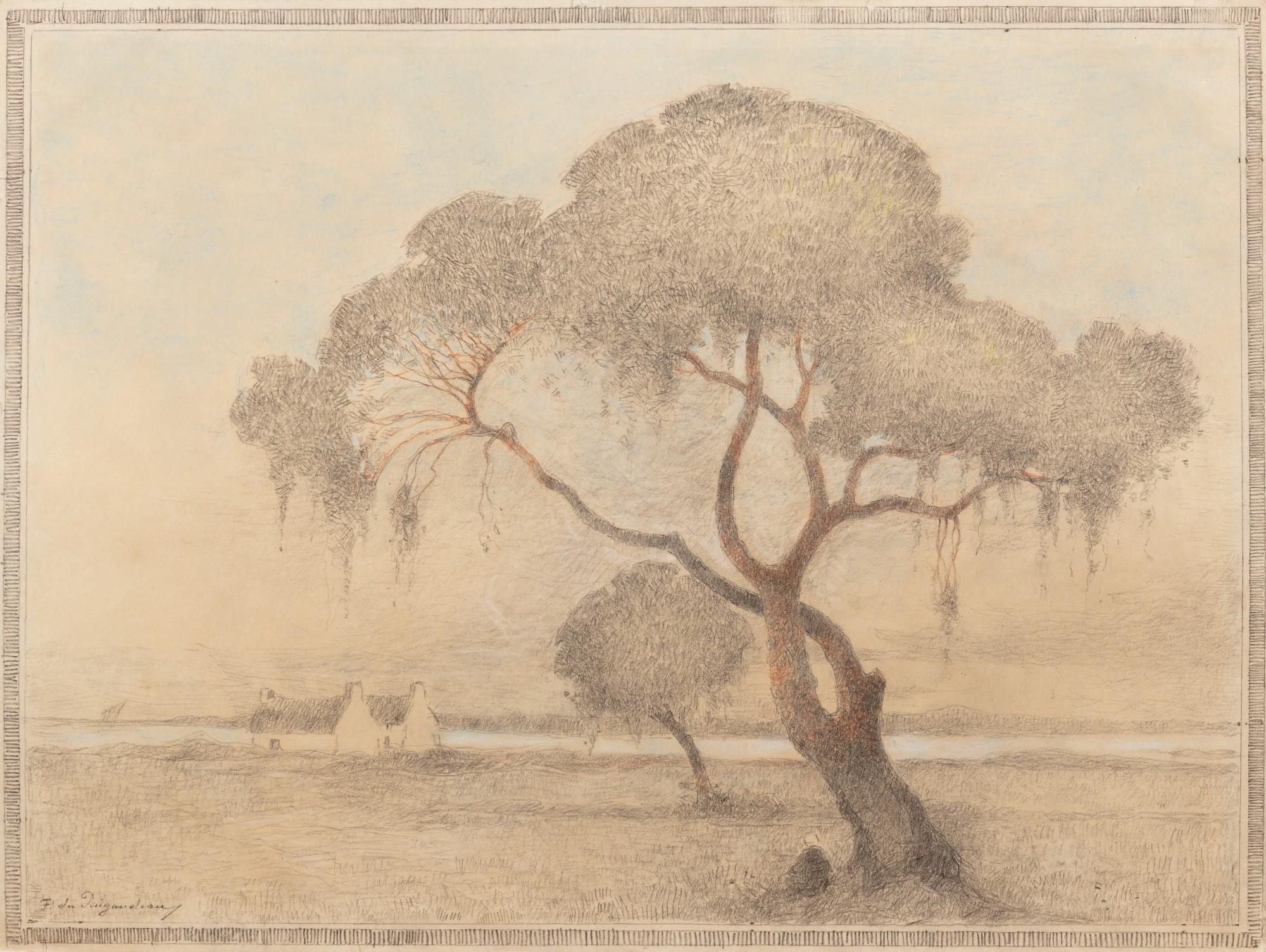 Ferdinand Du Puigaudeau - A Landscape in Brittany