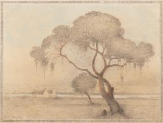 Ferdinand Du Puigaudeau - A Landscape in Brittany