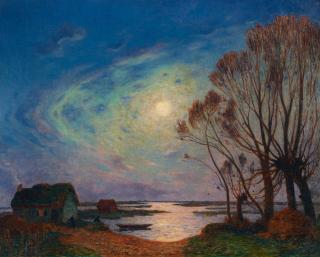 Ferdinand Du Puigaudeau - Brière au clair de lune