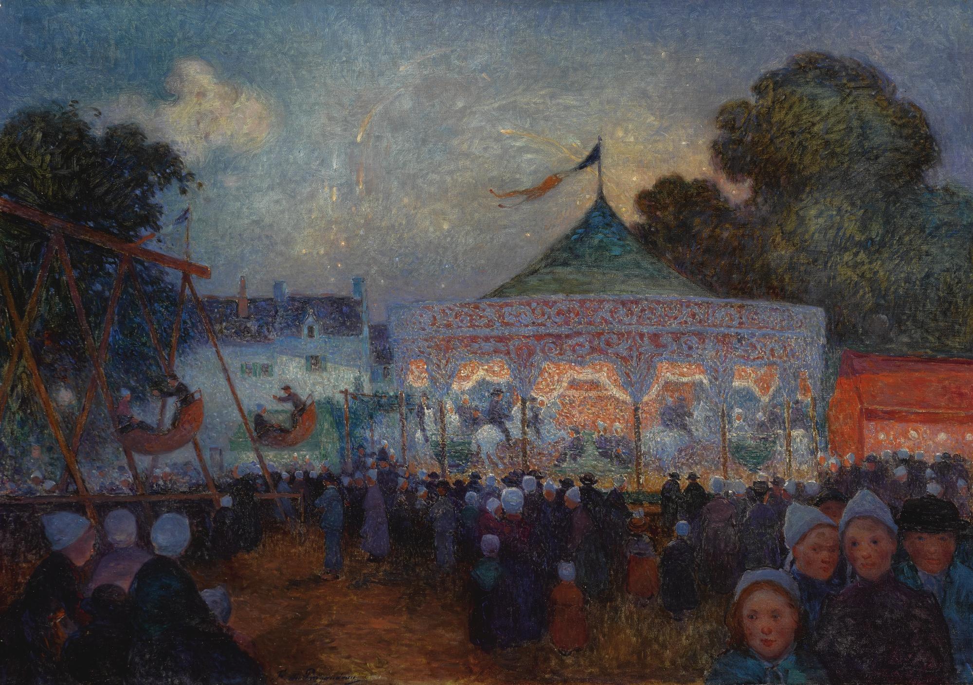 Ferdinand Du Puigaudeau - Le Manège De Nuit Et Fête Foraine