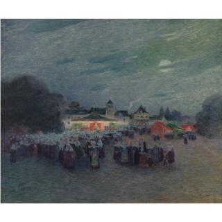 Ferdinand Du Puigaudeau - Manège Au Clair De Lune