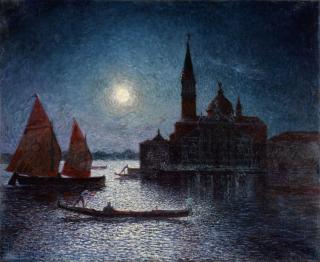Ferdinand du Puigaudeau - Venise, San Giorgio au clair de lune