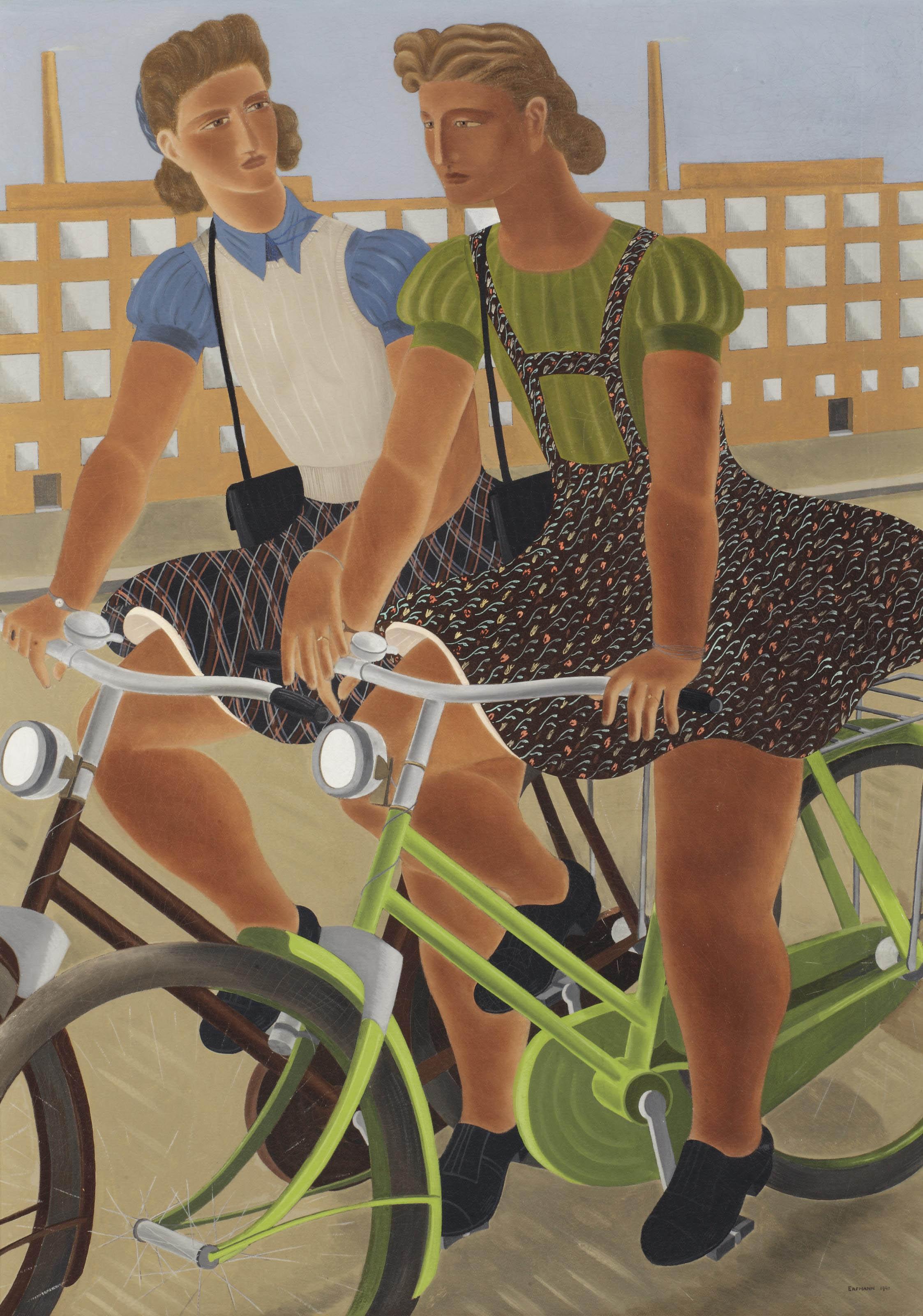 Ferdinand Erfmann - Cycling girls