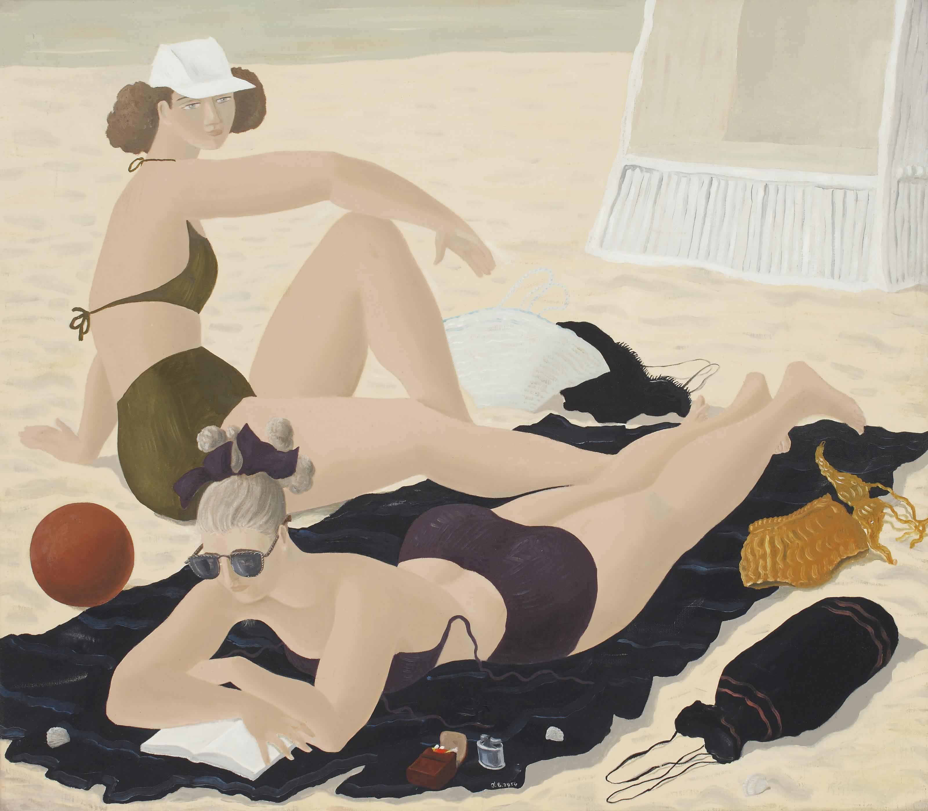 Ferdinand Erfmann - Women On The Beach