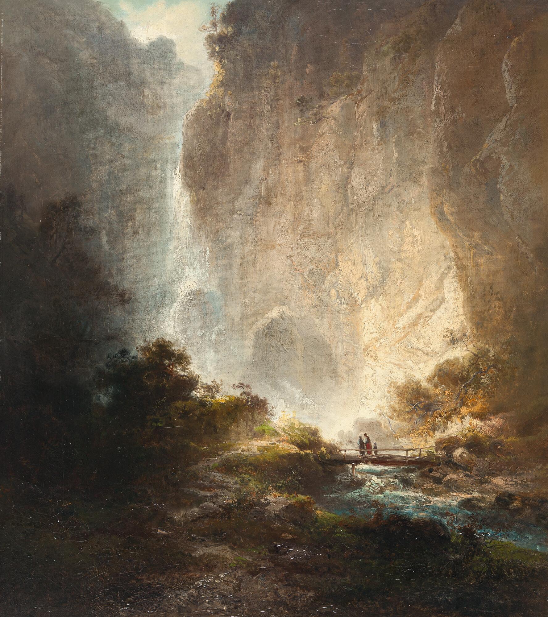 Ferdinand Feldhütter - Wasserfall in Tirol