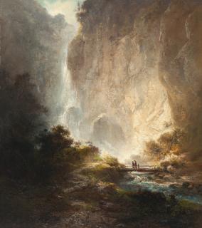 Ferdinand Feldhütter - Wasserfall in Tirol