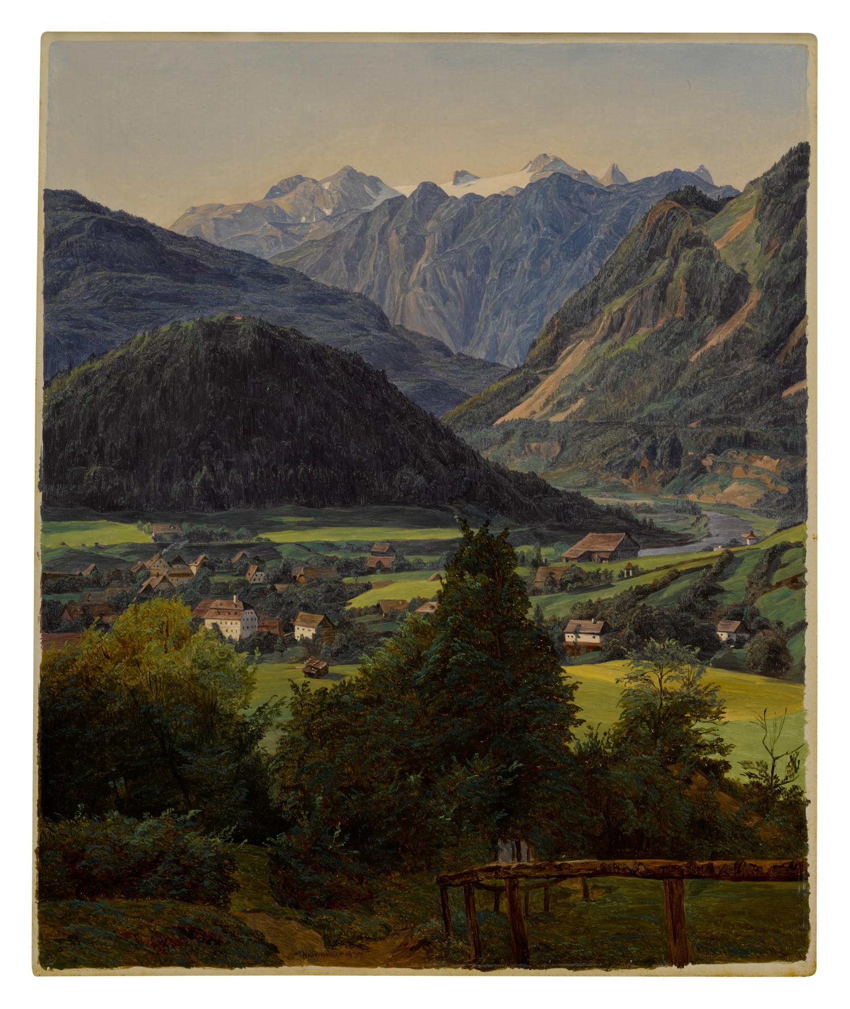 Ferdinand Georg Waldmüller - The Dachstein Seen From The Sophienplatz