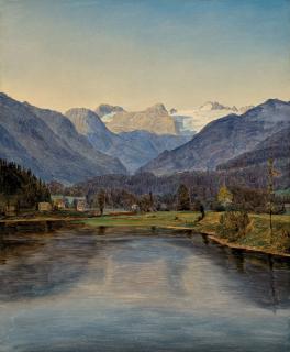 Ferdinand Georg Waldmüller - View of Lake Altaussee and the Dachstein