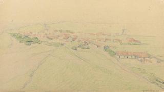 Ferdinand Hart Nibbrig - A view of Zoutelande, Zeeland