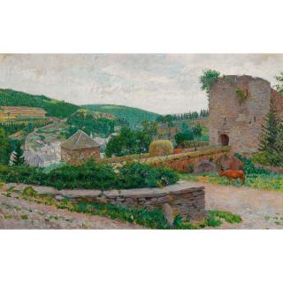 Ferdinand Hart Nibbrig - Dutch Der Eselsthurm In Montoie