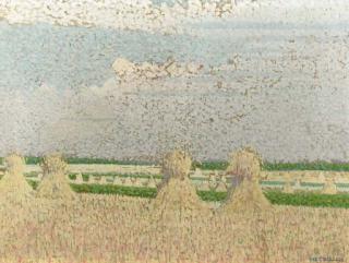 Ferdinand Hart Nibbrig - Korenschoven Op Het Land, Zoutelande